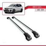 Compatible avec bmw x7 (g07) 2020 - 2025 ace - 1 barres de toit railing porte - bagages de voiture gris ...