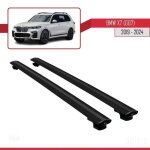 Compatible avec bmw x7 (g07) 2020 - 2026 basic model barres de toit railing porte - bagages de voiture ...