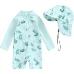 Bnhgc - maillot unie pice avec chapeau bb garon maillots de bain et imprim manches longues combinaison ...