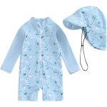 Bnhgc - maillot unie pice avec chapeau bb garon maillots de bain et imprim manches longues combinaison ...