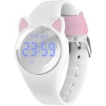 Bnhgc - montre digitale enfant avec chronomtre, eclairage, alarme, date, podomtres marche non connect ...