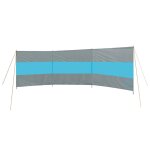 Bo - camp brise - vent brendan 500x140 cm gris et bleu