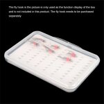 Bo�te d'hame�ons de p�che a la mouche, etanche et durable, avec equipement en mousse, bo�te transparente ...