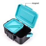 Bote d'appts vivants multifonctionnelle 2 compartiments, bote d'appts vivants, ver de terre rouge, ...