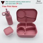 Boîte a bento en silicone avec nom, ensemble de bouteilles d'eau en paille, récipient a boissons alisenspour ... Boîte a bento en silicone avec nom, ensemble de bouteilles d'eau en paille, récipient a boissons alisenspour ...