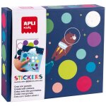 Bo�te de gommettes - enfant - jeu - lune fly to the moon - apli kids