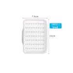 Bote d'hameons de pche a la mouche avec mousse, equipement de pche durable et etanche, transparent, ...