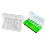 Bote de matriel de pche en plastique, 11 compartiments, double couche, crochet de leurre, organisateur ...