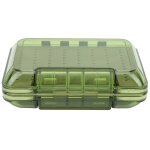 Bo�te a mouches de p�che double face, couvercle transparent etanche, rangement pour mat�riel, assortiment ...