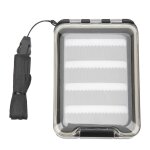 Bo�te de p�che a la mouche fine - insert en eponge, etanche et l�g�re - grande capacit� avec couvercle ...