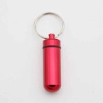 Bote a pilules en mtal etanche, etui a pilules, bouteille de mdecine extrieure, porte - cls hermtique, ...