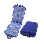 Bo�te de rangement pour leurres de p�che, 10 compartiments, bo�te de rangement pour hame�on d'app�t, ...