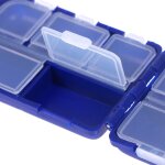 Bote de rangement en plastique pour matriel de pche, avec 2 couches d'appts et hameons, 10 compartiments ...