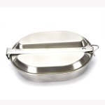Bote a riz ronde en acier inoxydable 304 de grande vente en gros pour camping amricain portable extrieure ...