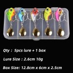 Boîte rotative métallique vib vibration appât spinner cuillère leurres de pêche 5g - 20g jigs truite ... Boîte rotative métallique vib vibration appât spinner cuillère leurres de pêche 5g - 20g jigs truite ...