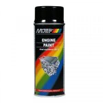Bombe de peinture moteur - noir brillant - motip