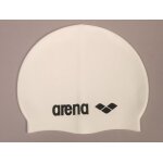 Bonnet de bain arena classic silicone tr white blanc 69215 Bonnet de bain arena classic silicone tr white blanc 69215