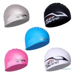 Bonnet de bain en silicone pour femmes et hommes, chapeau de natation confortable et imperm�able, livraison ...