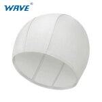 Bonnet de bain en silicone pour hommes et femmes, couleur unie, imprim agrandi, impermable, soins capillaire ...