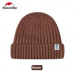 Bonnet en laine polaire smile pour homme et femme, accessoire de sport, double couche, bord pli, camping, ...