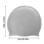 Bonnet de natation en silicone pour hommes et femmes, elastique, protection des oreilles, cheveux longs, ... Bonnet de natation en silicone pour hommes et femmes, elastique, protection des oreilles, cheveux longs, ...