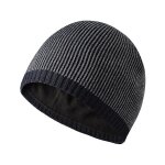 Bonnet de ski chaud a bord droit pour hommes et femmes, bonnet en tricot epais, pull en peluche d'extrieur, ...