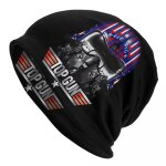 Bonnet tricot unisexe top gun, bonnet chaud, bonnet hip hop, skullies de ski en plein air, chapeaux ...