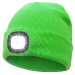 Bonnet unisexe usb avec lumire, 3 luminosits recycles, 8 heures de haut, 62 luminosits, adapt a ...