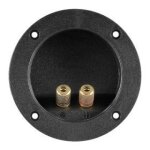 Bornier audio rond encastrable pour enceintes cd11663