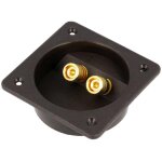 Bornier haut - parleur - 70mm - visse sur panneau