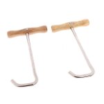 Bottes d'quitation en acier inoxydable pour hommes et femmes, 1 paire de pulls avec manche en bois