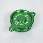Bouchon filtre a huile vert 3as racing pour moto kawasaki 450 kx f 2006 a 2013