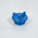 Bouchon niveau huile bleu alu m26 pas 3. 0 lightech pour moto yamaha 700 yzf - r7