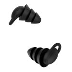 Bouchons d'oreille rutilisables en silicone, bouchons d'oreille etanches a rduction de bruit pour dormir, ...