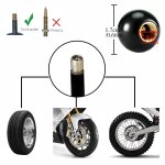 Bouchons de tige de valve a bille, universel pour camion, billard, 4 pi�ces / lot, bouchons de tige de ...