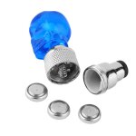 Bouchon de valve en forme de t�te de mort, lumi�re led, lampe color�e de roue, accessoires de v�lo pour ...