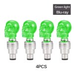 Bouchon de valve led en forme de cr�ne, lumi�re de haute qualit�, lampe de roue, pour voiture, moto, ...