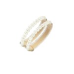 Boucle de lacet en perles - transformation de chaussures sans effort beige