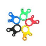 Boucle a noeud en acier inoxydable, 3 trous, corde, camping en plein air, tente, accessoires, equipement, ...