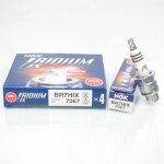 Bougie d'allumage ngk pour moto yamaha 80 ty 1977 a 1982 br7hix / 7067 / par 4 neuf