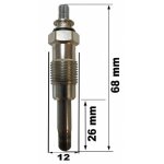 Bougie de pr�chauffage - renault clio i (bc57 , 5357 ) 1. 9 d 05 / 1996>02 / 1998