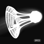 Boule de badminton en plastique, 3 pièces / paquet, coupe - vent en plein air, volant en nylon, balles ... Boule de badminton en plastique, 3 pièces / paquet, coupe - vent en plein air, volant en nylon, balles ...