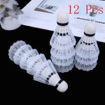 Boule de badminton en plastique plumes, 12 pièces / lot, volants, sports de plein air, accessoires Boule de badminton en plastique plumes, 12 pièces / lot, volants, sports de plein air, accessoires