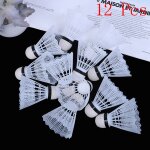 Boule de badminton en plastique plumes, 12 pièces / lot, volants, sports de plein air, accessoires Boule de badminton en plastique plumes, 12 pièces / lot, volants, sports de plein air, accessoires