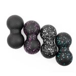 Boule de fitness 16x8cm, double crosse, de massage, a l'arachide, pour une libération auto - myofasciale ... Boule de fitness 16x8cm, double crosse, de massage, a l'arachide, pour une libération auto - myofasciale ...