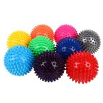 Boule de massage de yoga de 9cm 1 pièce point de déclenchement a picots soulagement de la douleur corporelle ... Boule de massage de yoga de 9cm 1 pièce point de déclenchement a picots soulagement de la douleur corporelle ...
