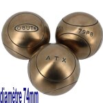 Boules de ptanque obut boules de ptanque obut atx competition 174mm argent mtalis 710g