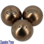 Boules de pétanque obut boules de pétanque obut atx competition 71mm argent métalisé 710g Boules de pétanque obut boules de pétanque obut atx competition 71mm argent métalisé 710g