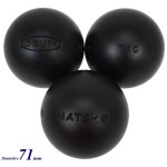 Boules de ptanque obut boules de ptanque obut match plus 71mm noir 730g