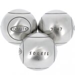 Boules de ptanque obut soleil tendre 71 mm gris 57685 - 710g
